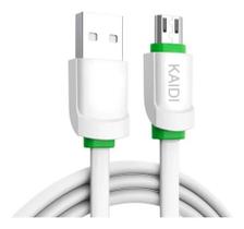 Cabo Usb Type C Turbo Kaidi Cabo Reforçado 1 Metro Cor Branco