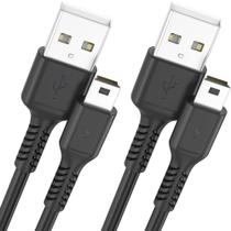 Cabo USB ULIFTUS Mini USB 2.0 para Mini B (2 Unidades) - 3 Pés, Carregamento Rápido