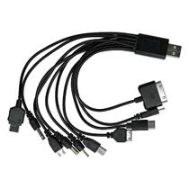 Cabo USB Universal Multi Carregador 10 Em 1 Carga e Dados