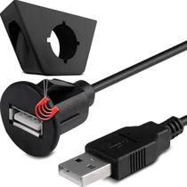 Cabo USB Universal Painel Macho Femea Extensão Para Central Multimídia Mp5 MP10 Dvd H-tech HT-USB01
