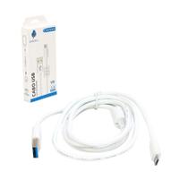 Cabo Usb V8 1,5m Turbo Branco - Tudo Em Caixa Cabo Usb V8 1,5m Turbo Branco - Tudo Em Caixa