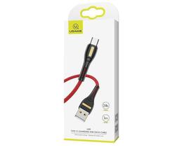 Cabo USB Vermelho Tipo C 1 Metro - Usams