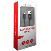 Cabo USB X Micro USB 1M 2A CB-M11BK Preto C3 TECH - C3TECH