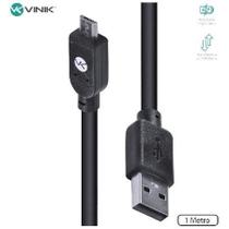 Cabo Usb X Micro Usb B 2.0 5 Pinos 1 M Preto - Musb-1 Cabo Usb X Micro Usb B 2.0 5 Pinos 1 M Preto - Musb-1