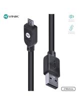 Cabo Usb X Micro Usb B 2.0 5 Pinos 1,8 Metros Preto - Musb-2 Cabo Usb X Micro Usb B 2.0 5 Pinos 1,8 Metros Preto - Musb-2
