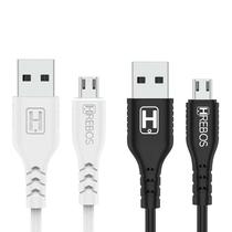 Cabo Usb x Micro Usb V8 Turbo Colorido 2 metros Hrebos HS-007