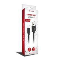 Cabo USB X USB-C 1M 3A CB-C10BK Preto C3 TECH Cabo USB X USB-C 1M 3A CB-C10BK Preto C3 TECH