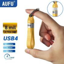 Cabo USB4 240W 40Gbps USB-C Para USB-C, Cabo De Dados Para Carregamento Rápido Para Thunderbolt 3/4,