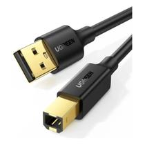 Cabo USBA para USBB 2.0 UGREEN para Impressora 3 Metros Cabo USBA para USBB 2.0 UGREEN para Impressora 3 Metros