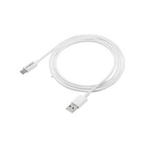 Cabo USBA para USBC de 1,2m em PVC Branco EUAC 12PB Cabo USBA para USBC de 1,2m em PVC Branco EUAC 12PB