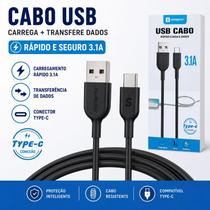 Cabo USBC Carregamento Rápido Conectores Duráveis Cabo USBC Carregamento Rápido Conectores Duráveis