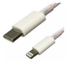 Cabo Usbc Lightning Carregador Celular Carga Branco 1M
