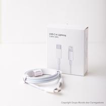 Cabo USBC Original Turbo Lightning 2 Metros Branco Compativel com Iphone-11-12-13-14/ipad - Foxcom