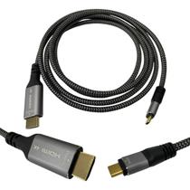 Cabo Usbc Para Hdmi 4k 60hz Ouro Thunderbolt 3 De 3 Metros