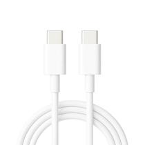 Cabo USBC para USBC TPE PVC 1m 60W Branco Carregamento Rápido Power Delivery Notebook Celular