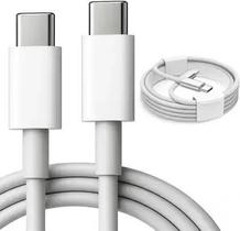 Cabo USBC Turbo Premium Reforçado 2 Metros Compatível iPhone15,15Pro,15Promax,16Pro,16Promax e 17 Carregamento Rápido
