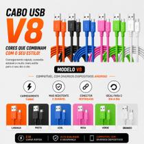 Cabo V8 Micro-USB Turbo Reforçado - Para Android e Acessórios