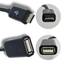 Cabo V8 OTG Micro USB Adaptador P/ Celular e Pendrive