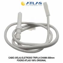 Cabo (vela) eletrodo Tripla Chama 600 mm Fogão Atlas Cabo (vela) eletrodo Tripla Chama 600 mm Fogão Atlas