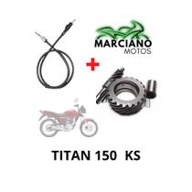 Cabo velocimetro engrenagem de Ferro do velocímetro titan 150 cg 150 ks 2009 2010 2011 2012 2013 mix Freio a Lona