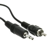 Cabo: venda por atacado, 3,5 mm, monocromático, macho para macho RCA, 1,8 m, preto Cabo: venda por atacado, 3,5 mm, monocromático, macho para macho RCA, 1,8 m, preto