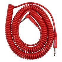 Cabo Vermelho Guitarra Baixo Espiral 9,15m P10 L 90 X P10