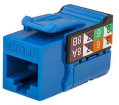 CABO VERTICAL Keystone Jack VC CAT6 RJ45 Série V-Max azul CABO VERTICAL Keystone Jack VC CAT6 RJ45 Série V-Max azul