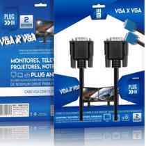 Cabo Vga 2m Com Filtro Anti Interferência Conecta Monitor Tv