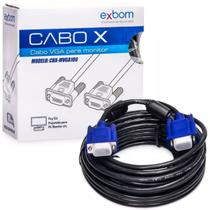 Cabo vga exbom p/camera, projetor, m/m blindado - 10m
