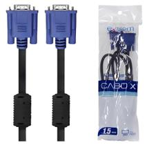 Cabo VGA EXBOM para Monitores 1.5 metros com filtro