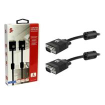 Cabo VGA Macho + VGA Macho com Filtro Preto 2m 018-9572 Pix
