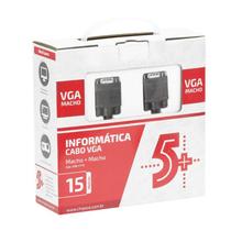Cabo Vga Macho x Macho Pra Projetores 15 metros