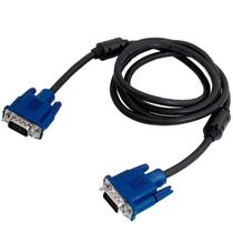 Cabo VGA para Monitor e Projetor HD15 Macho x Macho 1,8 Metros com Filtro Ferrite Alta Resolução RGB AntiInterferência Cabo VGA para Monitor e Projetor HD15 Macho x Macho 1,8 Metros com Filtro Ferrite Alta Resolução RGB AntiInterferência