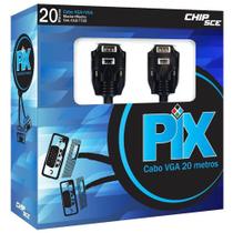 Cabo Vga + Vga Com Filtro 20M Preto 018-7720 Chipsce