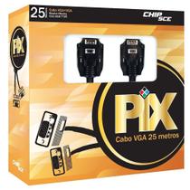 Cabo Vga + Vga Com Filtro 25M Preto 018-7725 Chipsce