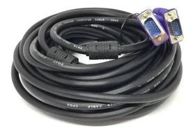 Cabo Vga X Vga Com Filtro 15 Metros Para Projetor Monitor Tv