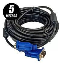 Cabo VGA X VGA Macho 5m Pc Tv Monitor Projetor Notebook