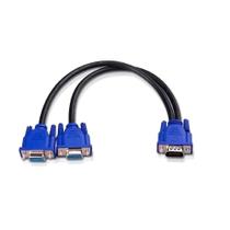 Cabo Vga Y Com 1 Vga Macho X 2 Vga Fêmea Xt-550 Xtrad