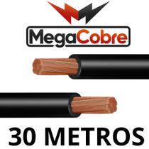 Cabo Via Única Flexivel Preto 25mm Com 30 Metros