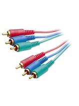 Cabo Video Componente 3Rca Gold 5 Metros Azul / Vermelho...