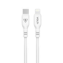 Cabo Volt Flex Pro Usb-c Para Lightning Silicone Branco 1,5m
