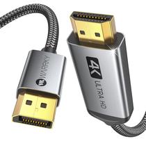 Cabo Warrky 4K DisplayPort para HDMI de 1 m trançado de nylon
