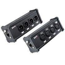 Cabo XLR Breakout LyxPro de 4 canais e 3 pinos macho/fêmea para RJ45