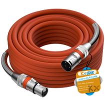 Cabo XLR com microfone premium de 75 pés/22 m macho para fêmea