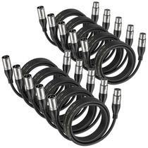 Cabo XLR EBXYA, 10 pacotes, cabo de microfone balanceado premium de 1 m