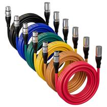 Cabo XLR EBXYA 7,6 m, pacote com 6 pacotes de cabo de microfone balanceado premium Cabo XLR EBXYA 7,6 m, pacote com 6 pacotes de cabo de microfone balanceado premium