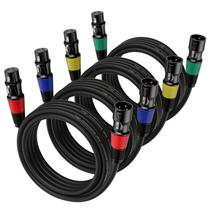 Cabo XLR EBXYA, pacote com 4 m - XLR balanceado de macho para fêmea