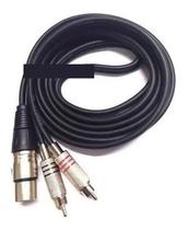 Cabo Xlr Femea 2 Rca Macho 3 Metros Cabo Xlr Femea 2 Rca Macho 3 Metros