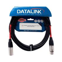 Cabo xlr-m+xlr-f 5m datalink gb003 linha garage p/microfone balanceado Cabo xlr-m+xlr-f 5m datalink gb003 linha garage p/microfone balanceado