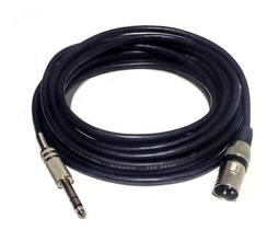 Cabo Xlr Macho P10 Stereo Plug Conector Canon 5mt Balanceado